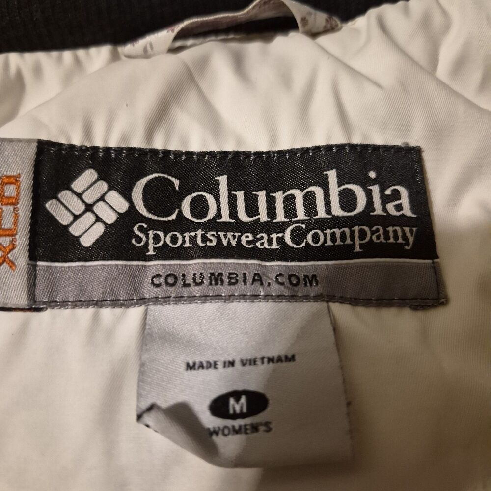 Columbia Women’s Medium White Down Winter Coat XCO Detachable Hood - Picture 10 of 16